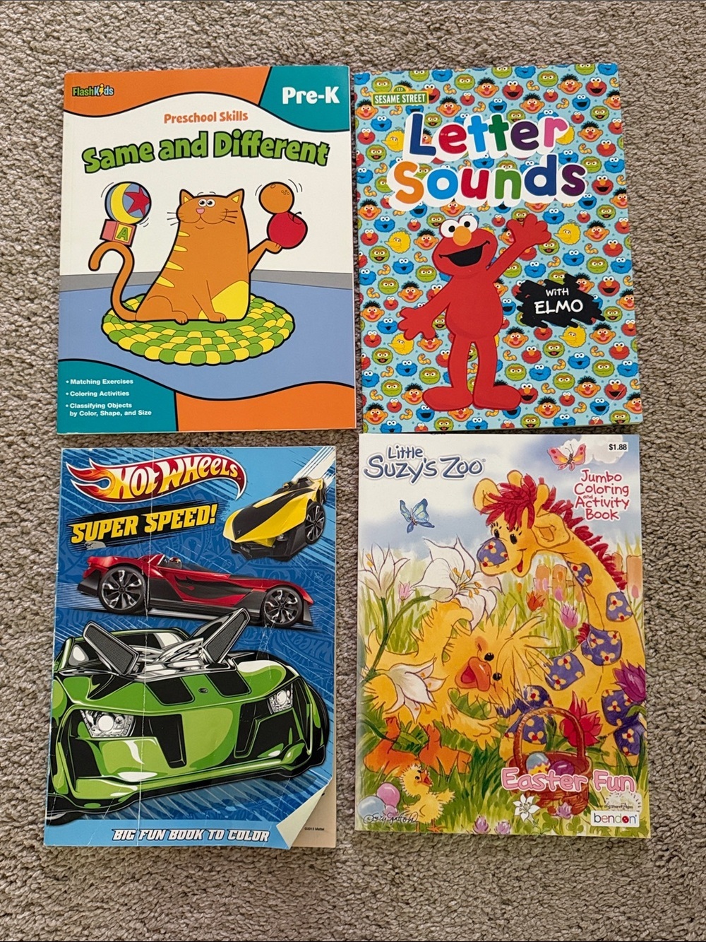 Sesame Street Letter Sounds Activity Book - Red/Blue/Yellow
